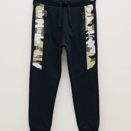 LC Waikiki Placement Text Printed Joggers Pant - Navy Blue-image-98