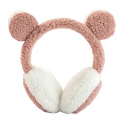 SYGA Children's Cold Protection Soft Earmuffs Skin Powder Lovely Panda Style Earmuffs Free Size-image-91