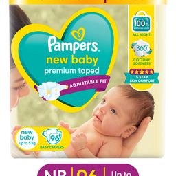 Pampers Active Baby Taped Style Diaper Pants (New Born XS) - 96 Pieces-17