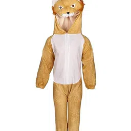 RAJ FANCY DRESSES Full Sleeves Lion Animal Theme Costume Dress - Brown & White-picture-9