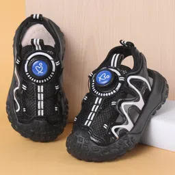 Babyoye Slip On Sandals with Applique - Black-picture-49