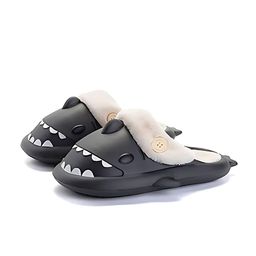 CLOUDYSHARKS Men Printed Fur Room Slippers-picture-20