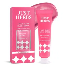 Just Herbs Halo Glow Liquid Highly Pigmented Long Stay Blush Drops- 10 ml- Strawberry Dip-3