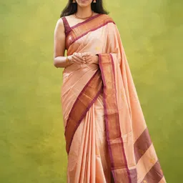 yourwish Ethnic Motifs Zari Silk Cotton Kanjeevaram Saree-image-86