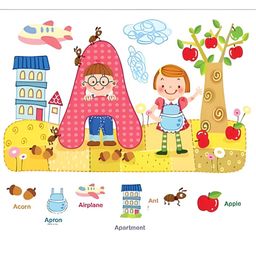 Jaamso Royals Pink & Yellow Printed Self-Adhesive Wall Sticker-image-76