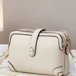 StyleCast Women Textured Casual Sling Bag with Buckle Closure-picture-31