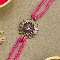 Fabindia Women multi Solid Rakhi with Tie-Up Closure-image-5
