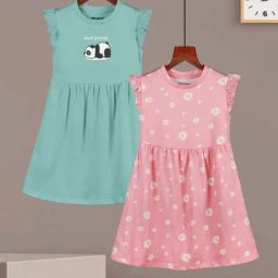 HELLCAT Girls Green & Pink Floral Dresses-picture-43