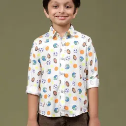 Tales & Stories Kids Multicolor Printed Full Sleeves Shirt-picture-40