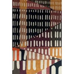Indie Eye Home Flame Handmade New Zealand Wool Rug (5 Ft x 7 Ft)-2