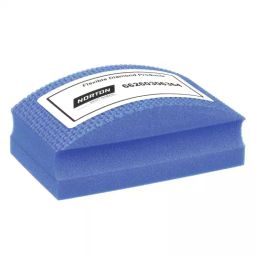Norton 3-1/2x2-1/8 inch 1500 Grit Blue Sanding Hand Pad, 1RDJ4-11