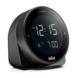 Braun Black Classic Analog Alarm Clock With Snooze And Continuous Backlight image 2