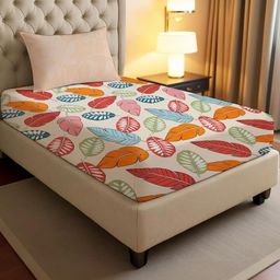 IVAZA Beige Geometric 140 Polycotton Single-image-59