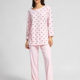 URBAN ADVENTURE Printed Cotton Round Neck Night suit-image-80