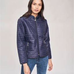 AND Navy Quilted Jacket-image-11