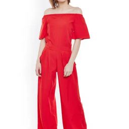 Belle Fille Red Full Length Jumpsuit-image-10