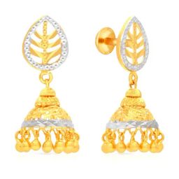 Malabar Gold and Diamonds 22k Gold Earrings for Women-image-58