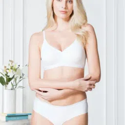 Van Heusen White Cotton Minimizer Bra-19