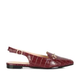 London Rag Women's Burgundy Back Strap Sandals-picture-39