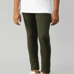 Kryptic Kids Olive Green Regular Fit Leggings-image-17