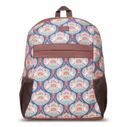 ZOUK 18 Ltrs Blue Printed Backpack-66