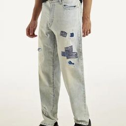 Levi's 550'92 Blue Relaxed Fit Distressed Jeans-image-67
