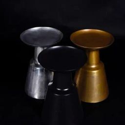 INDIE EYE HOME Silver Alluminio Side Table-image-38