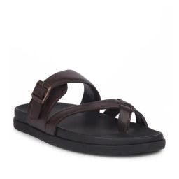 Bata Men's ERIK TR Brown Toe Ring Sandals-picture-48