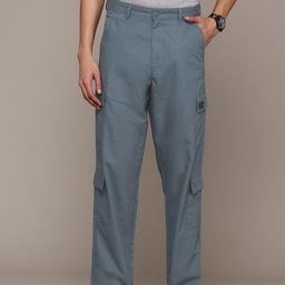 The Roadster Lifestyle Co. Men Pure Cotton Relaxed Cargos-picture-46