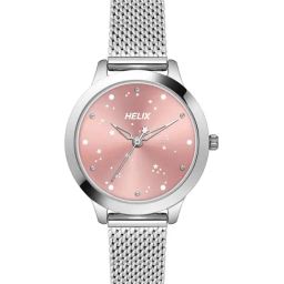 Helix by Timex Pink Round Dial Analog Womens Watch - TW022HL33-image-95
