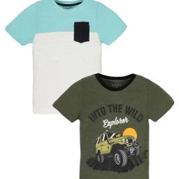 Plum Tree Kids Multicolor Printed T-Shirt (Pack Of 2)-39