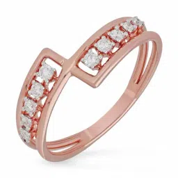 Malabar Gold and Diamonds 18k IGI Certified Diamond Rose Gold Ring for Women-picture-4