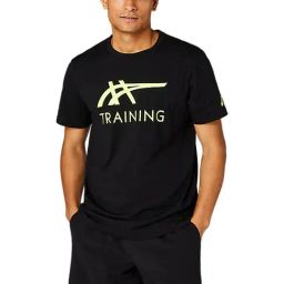 Asics Black Regular Fit Printed Sports T-Shirt-image-33