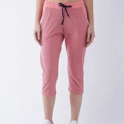 FEMEA Pink Cotton Print Capri-image-90