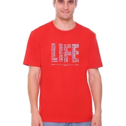 Colors and Blends Men Printed Applique T-shirt-image-92