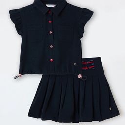 Elle Girls Pleated Above Knee Length A-Line Skirts-picture-11