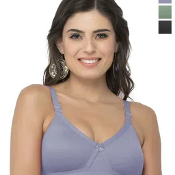 College Girl Pack of 3 Full Coverage Seamless Lightly Padded Minimizer Bra-16
