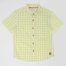 Pantaloons Junior Boys Sunny Lime Cotton Checks Shirt-picture-10