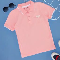 Pantaloons Junior Kids Pink Cotton Polo T-Shirt-picture-12