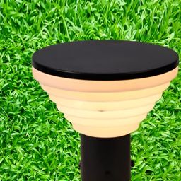 KINIS 2-Pcs Black Modern Shape Gate & Garden Light Outdoor Lamp-18