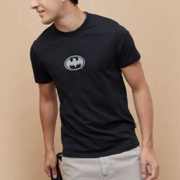 Fame Forever By Lifestyle Black Cotton Relaxed Fit Printed T-Shirt-image-25