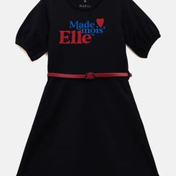 ELLE Girls Black Dress-image-26