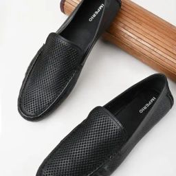 Imperio by Regal Black Leather Casual Loafers-image-54