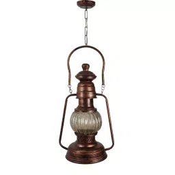ELIANTE Hanging Light Gold Metal Semi Flush Mount Without Bulb, LAMP-KHARBUJA-Big-image-21