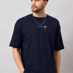 Club York Navy Regular Fit Printed T-Shirt-picture-32