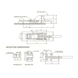 Toolfast 66 mm Horizontal Pull Action Clamp Latch Type with Trigger Lock PAC-840-H-TR image 2