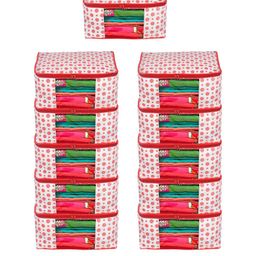 AMAK INC Red Fabric Multi-Utility Wardrobe Organisers-picture-30