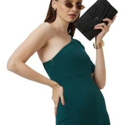 Caprese Eryka Black Faux Leather Textured Wallet-27