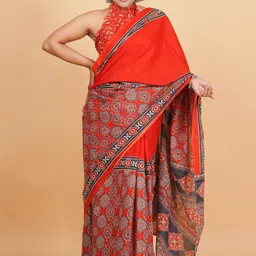 Lovwear Women Red Sarees-picture-7