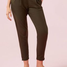 Enamor Relaxed Fit Mid Rise Regular Length Pleated Pull-On Lounge Pant-image-19